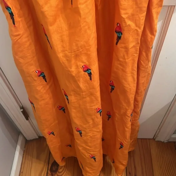 FARM Rio Orange Parrot Print Dress - Picture 10 of 13